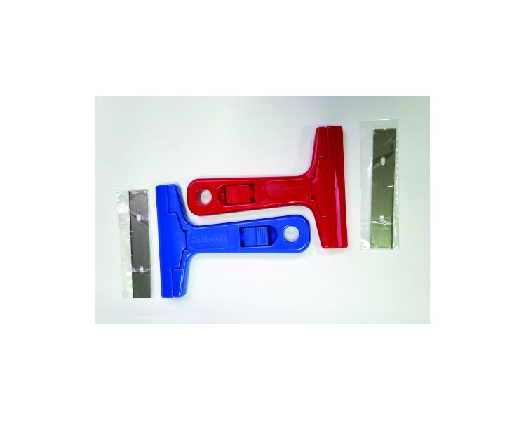 plastično strgalo z 10 cm kovinskim rezilom